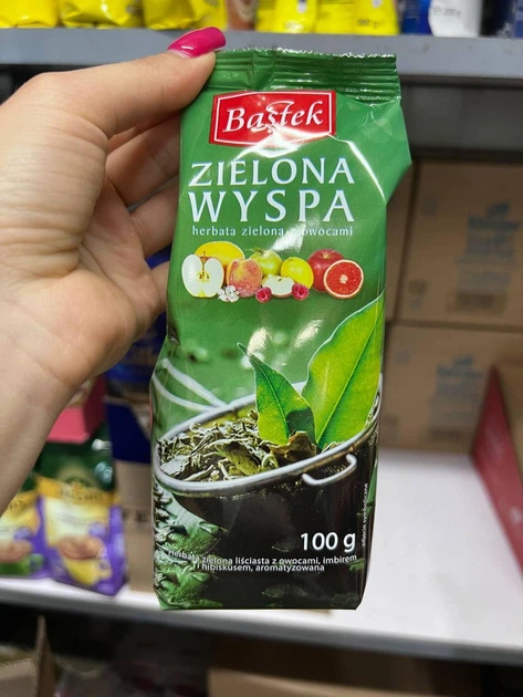 Чай Bastek Zielona Wyspa 100 гр - Фото 1 Чай Bastek Zielona Wyspa 100 гр - изображение 1