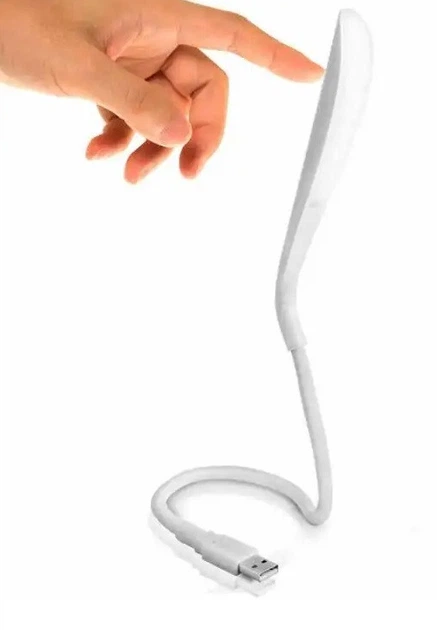 Гибкая светодиодная сенсорная USB LED лампа white Bodasan (YK-25W) - изображение 2