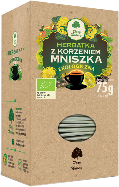 Чай з коренем кульбаби Dary Natury Herbatka z Korzeniem Mniszka 25 x 3 г (DN611) - зображення 1
