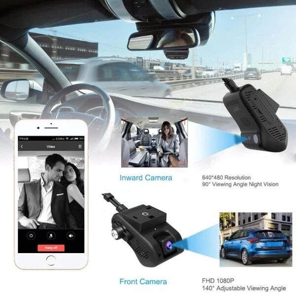 Відеореєстратор автомобільний з 4G + WIFI + GPS Jimi JC400P Aivision Cam з online передачею відео (2-га камера вбудована в корпус) (eg-100498) - Фото 3 Відеореєстратор автомобільний з 4G + WIFI + GPS Jimi JC400P Aivision Cam з online передачею відео (2-га камера вбудована в корпус) (eg-100498) - изображение 3