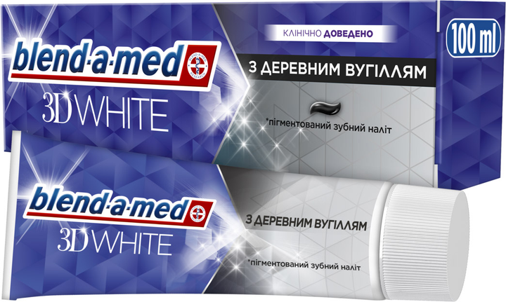 Зубная паста Blend-a-med 3D White Древесный уголь 100 мл (8006540793046 ...