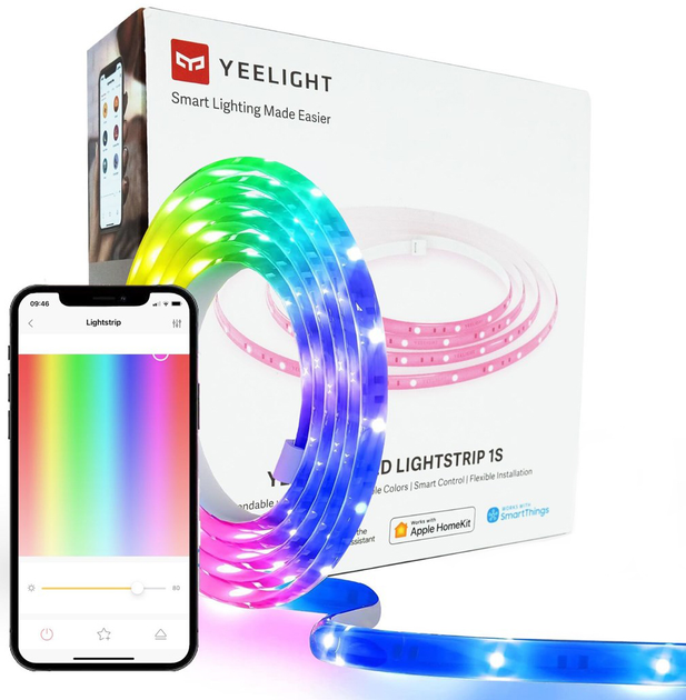 Inteligentna taśma LED Yeelight Lightstrip 1S 2m (YLDD05YL) - obraz 1