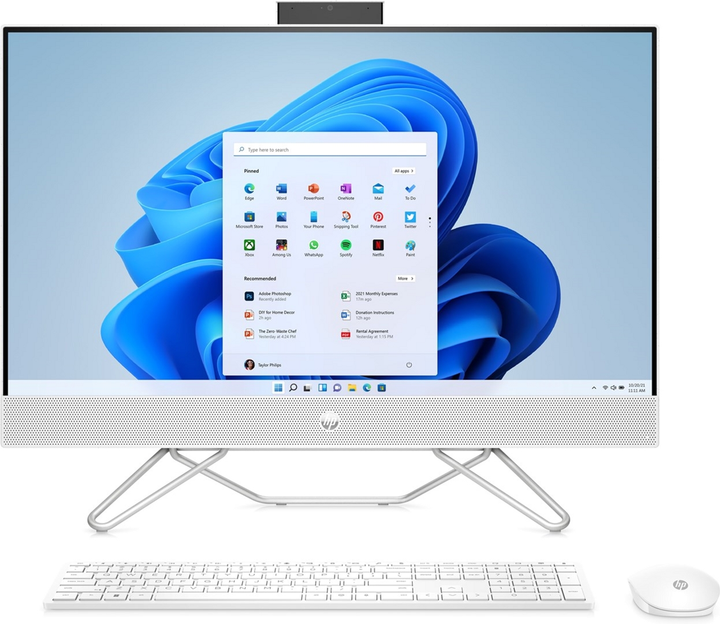 Monoblok HP AIO 27-cb1022nw (6K104EA) biały - obraz 1