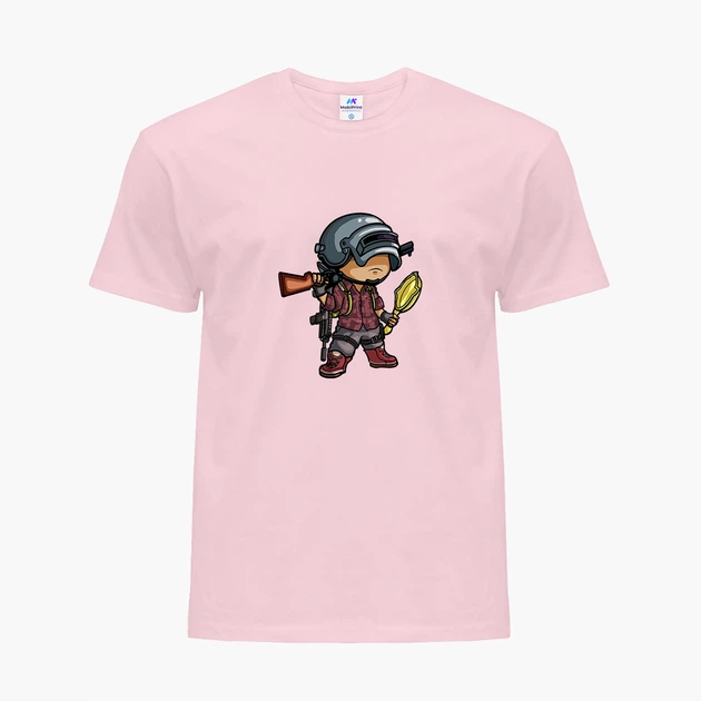 Детская футболка ПАБГ (PUBG) (25186-1710) 88-104 см Хлопок Розовый - изображение 4