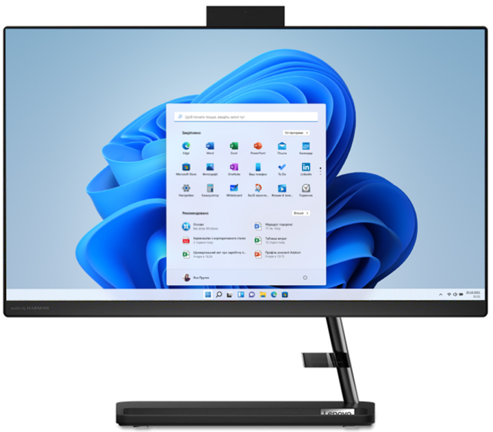 Monoblok Lenovo IdeaCentre AIO 3 22ITL6 (F0G500CBPB) Czarny - obraz 1