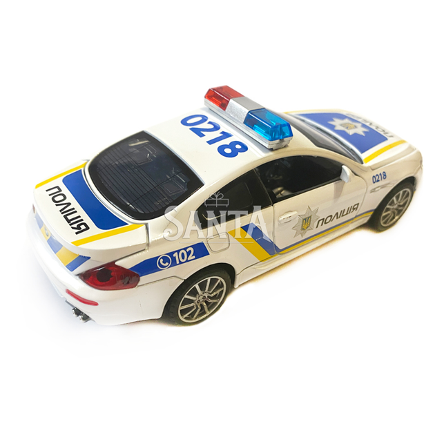 Машинка металлическая Полиция BMW «АвтоЕксперт» свет, звук 15*6*5см (TK-7777) - Фото 6 Машинка металлическая Полиция BMW «АвтоЕксперт» свет, звук 15*6*5см (TK-7777) - изображение 6