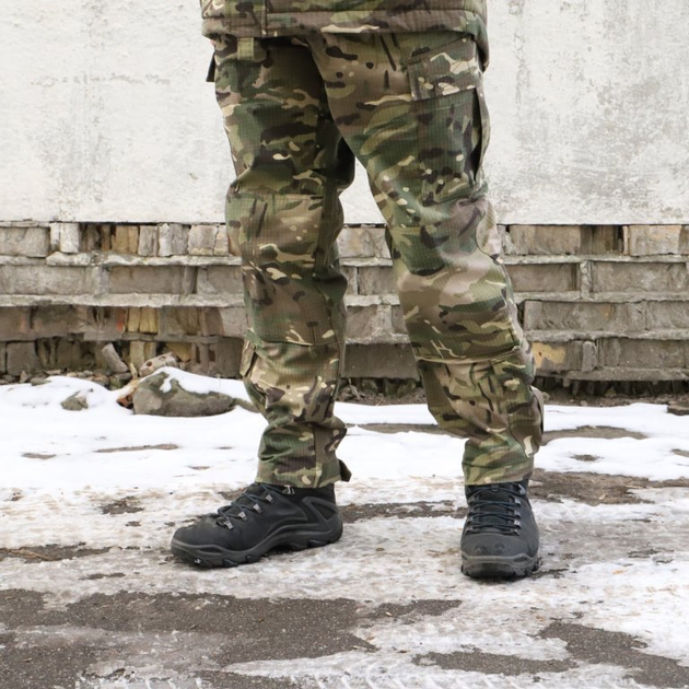 Штани військові камуфляжні мультикам Ріп-Стоп. Тактичний одяг розмір 50 (BEZ-2207) - зображення 2