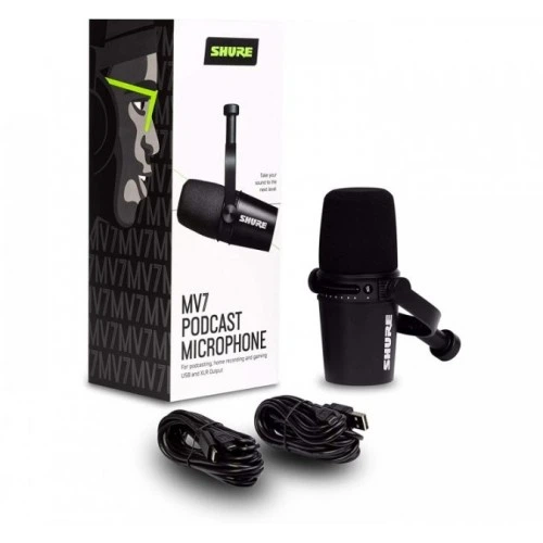 Мікрофон SHURE MV7-К black (USB/XLR) – фото, відгуки