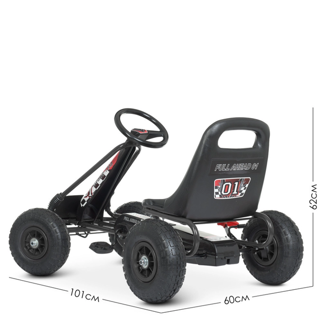 Велокарт дитячий Bambi kart M 0645(2)-2 чорний - зображення 4