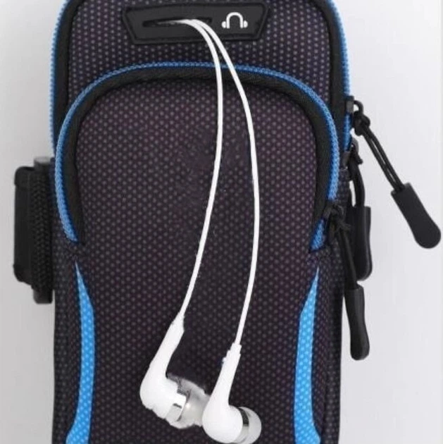Чехол на руку Primo Sport универсальный спортивный для телефона до 6.5" - Black-Blue Primo SPORT-B/BL черный - Фото 3 Чехол на руку Primo Sport универсальный спортивный для телефона до 6.5" - Black-Blue Primo SPORT-B/BL черный - изображение 3
