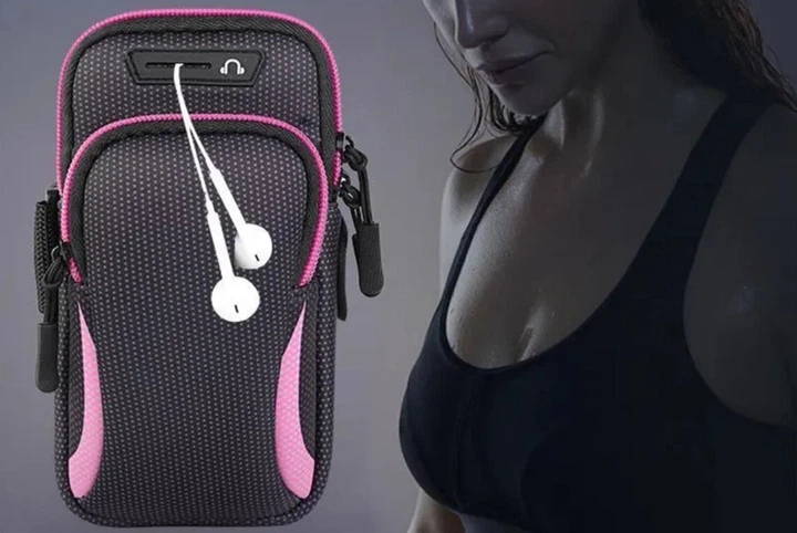 Чехол на руку Primo Sport универсальный спортивный для телефона до 6.5" - Black-Pink Primo SPORT-B/PNK черный - Фото 2 Чехол на руку Primo Sport универсальный спортивный для телефона до 6.5" - Black-Pink Primo SPORT-B/PNK черный - изображение 2