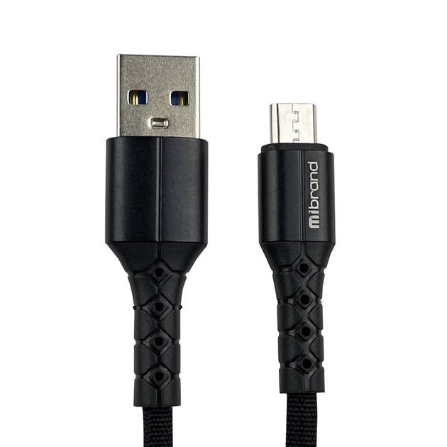 Кабель Mibrand з USB на Micro USB | Шнур для заряджання телефону на 2m | Провід для зарядки гаджетів MIDC/322MB - Фото 1 Кабель Mibrand з USB на Micro USB | Шнур для заряджання телефону на 2m | Провід для зарядки гаджетів MIDC/322MB - зображення 1