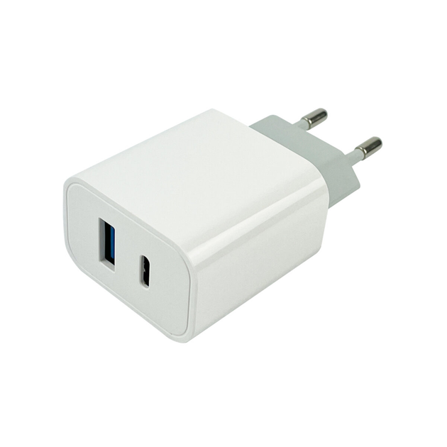 Зарядка для телефону Mibrand 20Вт з двома виходами: USB та Type-C | Блок для заряджання гаджетів MIWC/15UCW - зображення 3