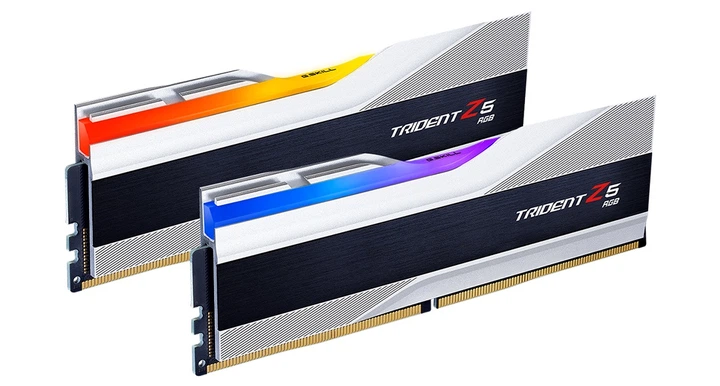 Модуль пам`ятi DDR5 2x32GB/6000 G.Skill Trident Z5 RGB Silver (F5