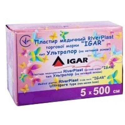 Пластир медичний IGAR (в котушці, на нетканій основі) 5 см * 5 м - зображення 1