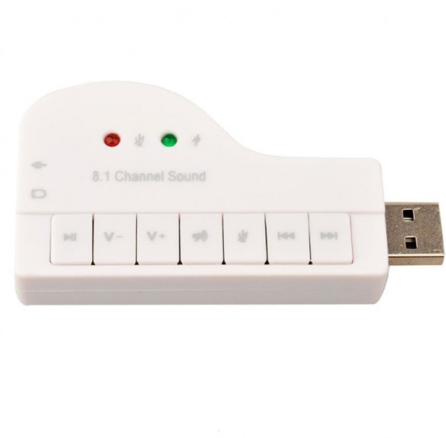 Адаптер-переходник Usb-звуковая карта 8in1 - изображение 1