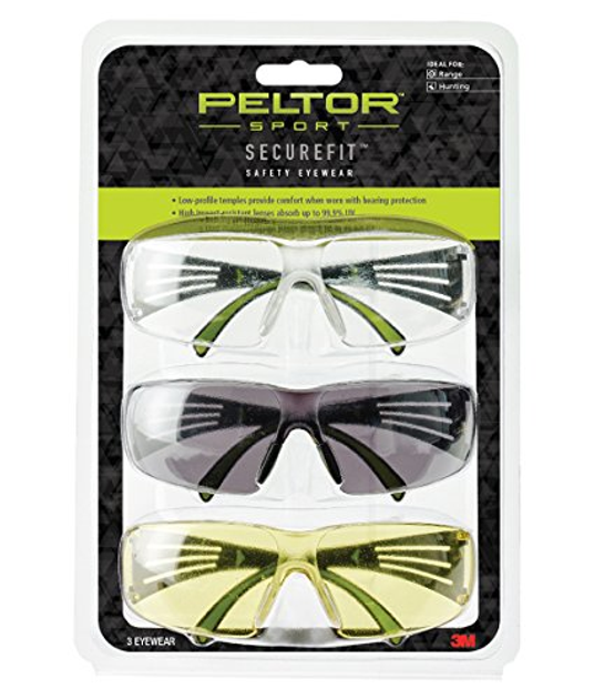 Балістичні окуляри Peltor 3M Peltor™ Sport SecureFit™ Safety Eyewear SF400 - зображення 1