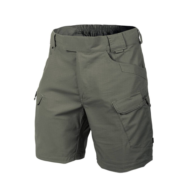 Шорты тактические мужские UTS (Urban tactical shorts) 8.5"® - Polycotton Ripstop Helikon-Tex Taiga green (Зеленая тайга) M/Regular - изображение 1