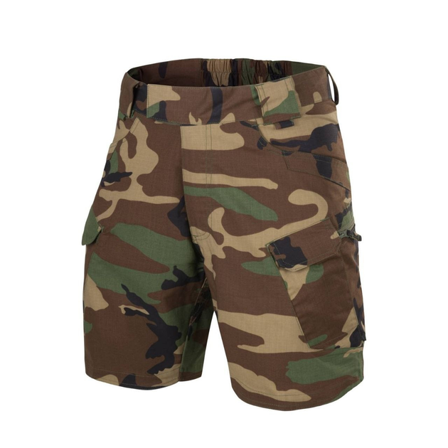 Шорты тактические мужские UTS (Urban tactical shorts) 8.5"® - Polycotton Ripstop Helikon-Tex US Woodland (Лесной камуфляж) XXXL/Regular - изображение 1