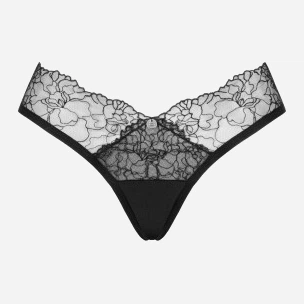 Majtki erotyczne brazylijskie Obsessive Bella M/Li Black (5901688252215) - obraz 5