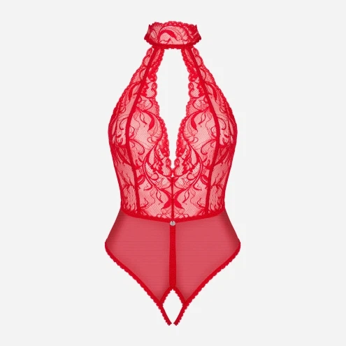 Body erotyczne Obsessive Dagmarie XS/S Red (5901688239186) - Zdjęcie 5 Body erotyczne Obsessive Dagmarie XS/S Red (5901688239186) - obraz 5