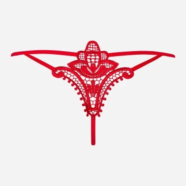 Еротичні трусики-стринги Obsessive Luiza L/XL Червоні (5900308555385) - зображення 6