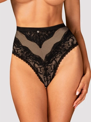 Majtki erotyczne brazylijskie Obsessive Olvidia XS/S Black (5901688239827) - Zdjęcie 1 Majtki erotyczne brazylijskie Obsessive Olvidia XS/S Black (5901688239827) - obraz 1