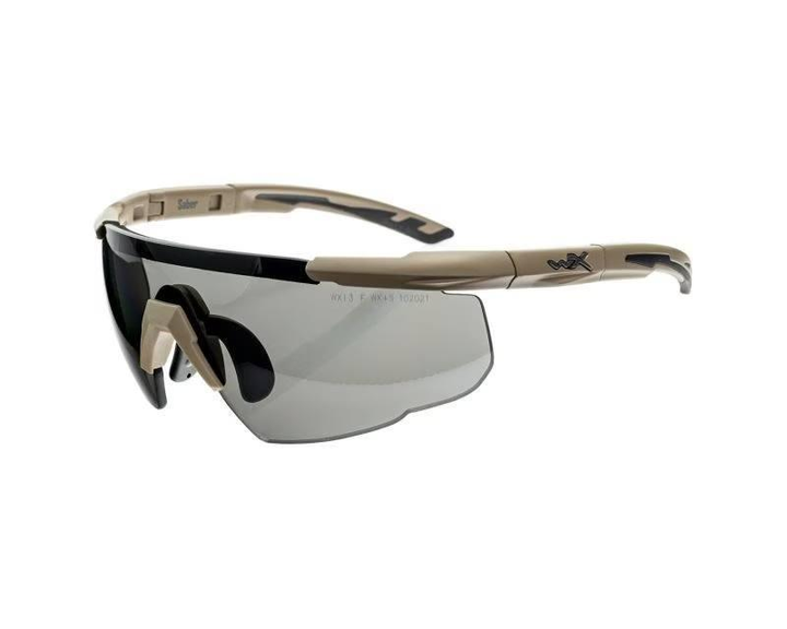 Тактичні захисні окуляри Wiley X Sabre Advanced Set - Matte Tan - зображення 1