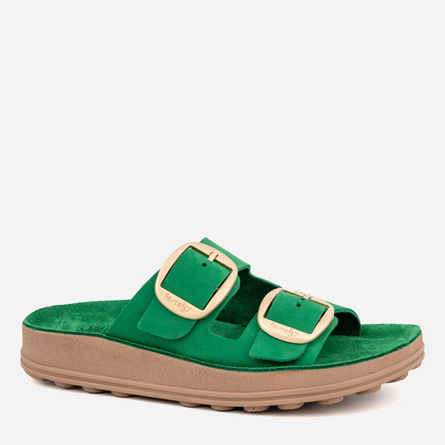 Klapki damskie skórzane Fantasy Sandals Despoina S310 36 Zielone (5207200163206) - obraz 1
