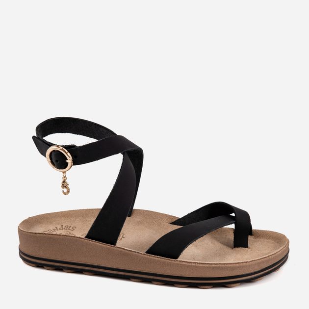 Sandały damskie skórzane Fantasy Sandals Amalfi S333 36 Czarne (5207200164807) - obraz 1