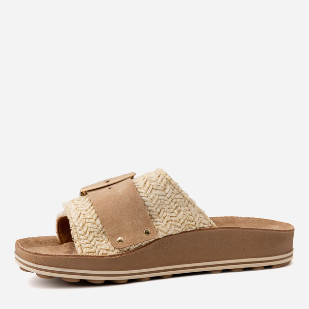 Klapki damskie skórzane Fantasy Sandals Korina S335 41 Beżowe (5207200165736) - obraz 3