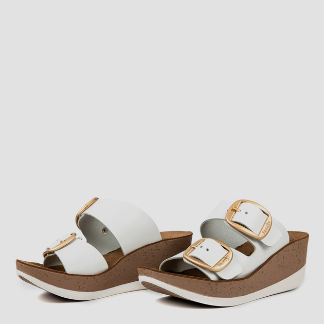 Жіночі шльопанці Fantasy Sandals Helena S5017 37 Білі (5207200135302) - зображення 3