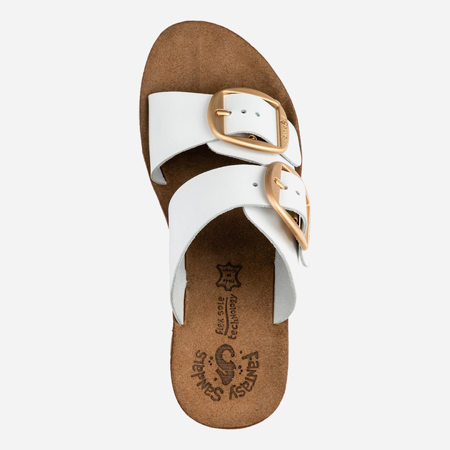 Жіночі шльопанці Fantasy Sandals Helena S5017 40 Білі (5207200135333) - зображення 4