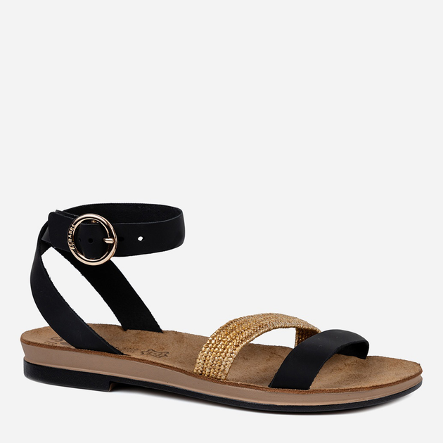 Sandały damskie skórzane Fantasy Sandals Kendal S503 41 Czarne (5207200138068) - obraz 1