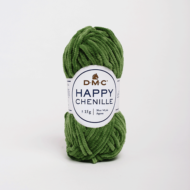 Пряжа велюровая DMC Happy Chenille 27 зеленый - Фото 1 Пряжа велюровая DMC Happy Chenille 27 зеленый - изображение 1