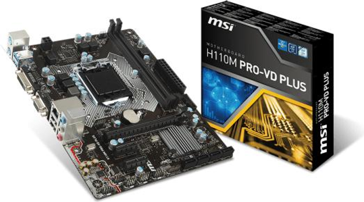 Płyta główna MSI H110M PRO-VD PLUS (s1151, Intel H110, PCI-Ex16) - obraz 5