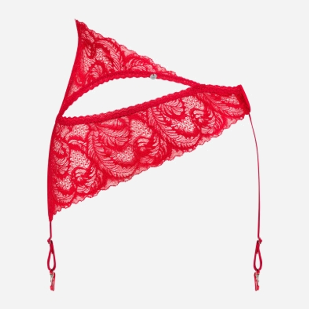 Erotyczny pasek do pończoch Obsessive Atenica XS/S Red (5901688237977) - obraz 5