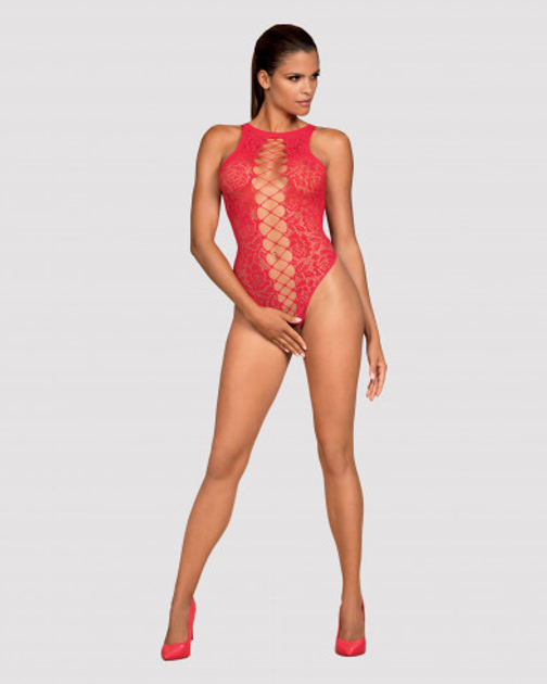 Body erotyczne Obsessive B120 S/M/L Czerwone (5901688226575) - obraz 3