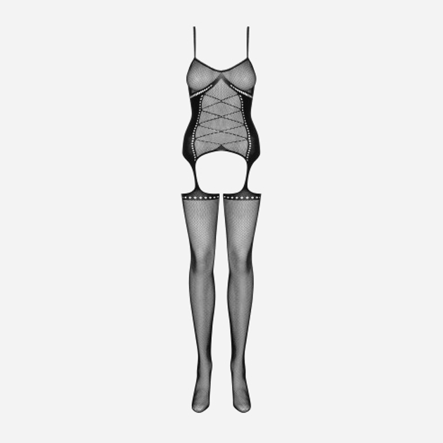 Kombinezon erotyczny damski Obsessive G314 S/M/L Czarny (5901688222713) - obraz 5