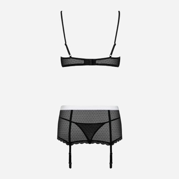 Kostium erotyczny Obsessive Maidme L/XL Czarny (5901688210192) - obraz 6
