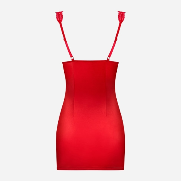 Komplet erotyczny (halka + stringi) Obsessive Secred S/M Red (5901688206782) - obraz 5