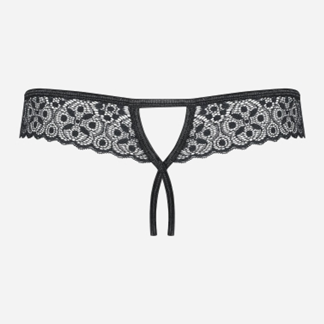 Еротичні трусики-стринги Obsessive Shibu L/XL Чорні (5901688222881) - зображення 6