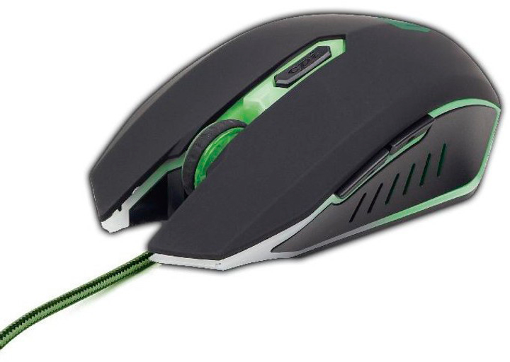 Mysz Gembird MUSG-001-G USB czarno-zielona (MUSG-001-G) - obraz 2