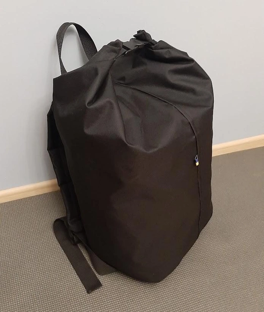 Сумка дорожня тактична, туристичний рюкзак 65 л Чорний MELGO вологозахисний речовий мішок - зображення 2