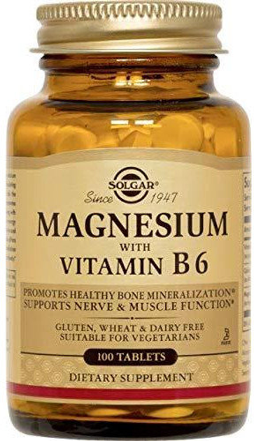 Solgar Magnesium with Vitamin B6 100 Tablets – фото, отзывы ...