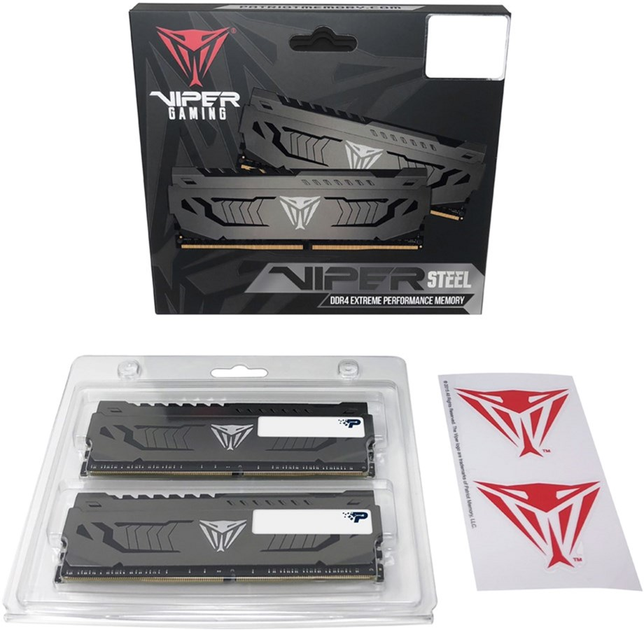 Pamięć RAM Patriot DDR4-3733 16384MB PC4-29800 (zestaw 2x8192) Viper Steel (PVS416G373C7K) - obraz 5
