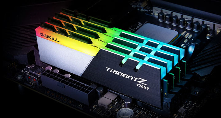 Pamięć RAM G.Skill DDR4-3200 65536MB PC4-25600 (zestaw 2x32768) Trident Z Neo RGB (F4-3200C16D-64GTZN) - obraz 4