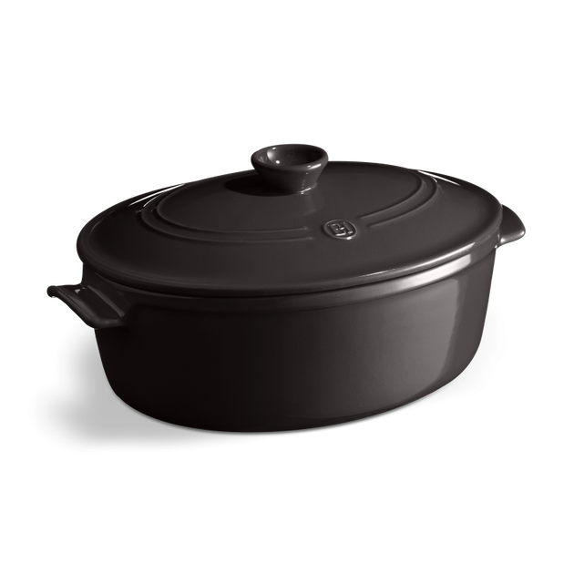 Гусятниця Emile Henry Flame 6 л з кришкою чорна (794560) - Фото 1 Гусятниця Emile Henry Flame 6 л з кришкою чорна (794560) - зображення 1
