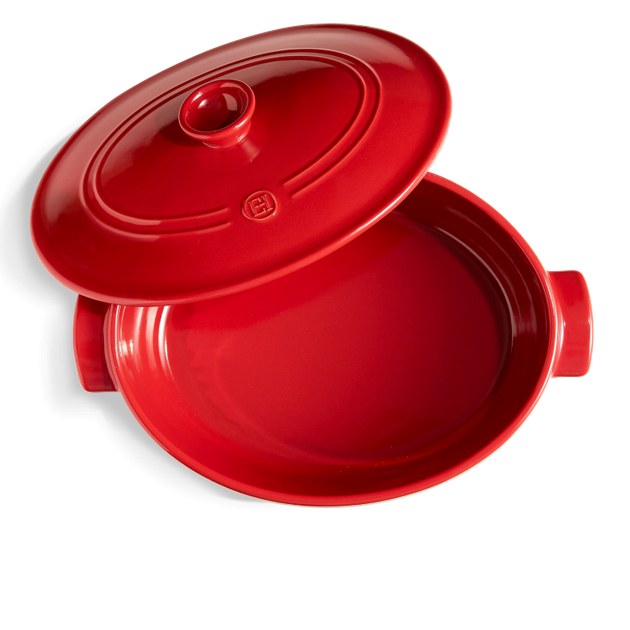 Гусятниця Emile Henry Flame 6 л з кришкою червона (344560) - Фото 2 Гусятниця Emile Henry Flame 6 л з кришкою червона (344560) - зображення 2