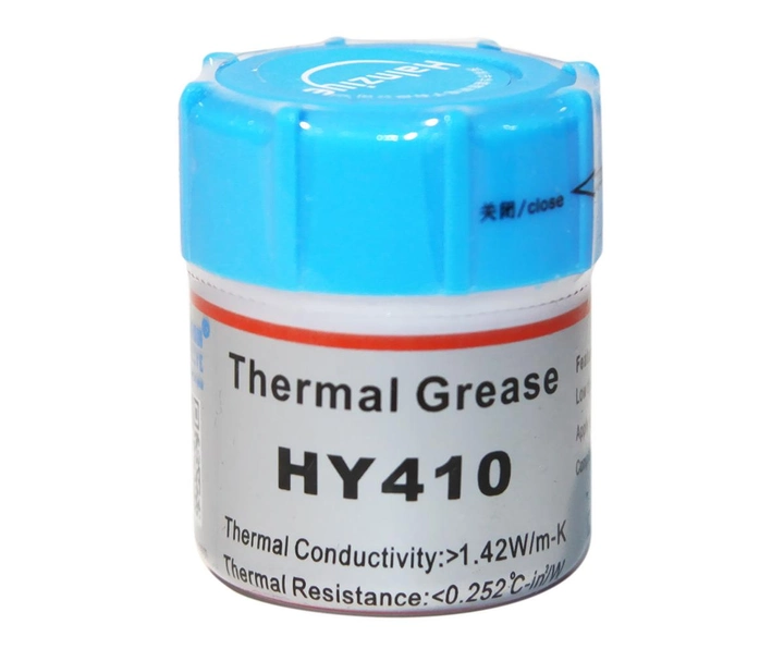 Термопаста Halnziye HY-410, 15 г, банка, 0.93 Вт/мК, -30°C / +280°C (HY-410/15) - зображення 1